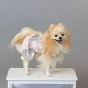 ★frankygrow DOG★frankygrow プリーツカラーシャツ PINK-SILVER 25F2DG008