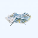 ★4月末頃入荷予定ご予約★frankygrow DOG★frankygrow つけ襟 BLUE STRIPE-SILVER 25F2DG010