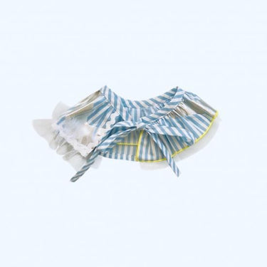★4月末頃入荷予定ご予約★frankygrow DOG★frankygrow つけ襟 BLUE STRIPE-SILVER 25F2DG010