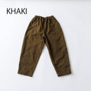 ★8-10月入荷予定ご予約★2025AW★nunuforme ヌヌフォルム バックリボンパンツ Khaki adult 03-nf24-629-015