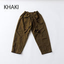 ★8-10月入荷予定ご予約★2025AW★nunuforme ヌヌフォルム バックリボンパンツ Khaki adult 03-nf24-629-015