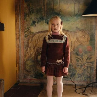 ★WINTER Collection★Misha & Puff ミーシャアンドパフ Kitten Tangle Skirt Madder Root K1236W25-606