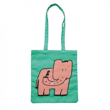 Olya オリヤ Fluffy Rectangle tote bag Elephant 710002