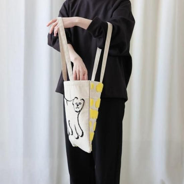 Olya オリヤ Fluffy Rectangle tote bag Elephant 710002