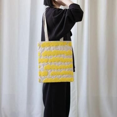Olya オリヤ Fluffy Rectangle tote bag Cat 710003