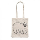 Olya オリヤ Fluffy Rectangle tote bag Polar bear 710004