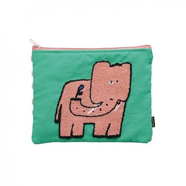 Olya オリヤ Fluffy Flat Pouch Elephant 710012
