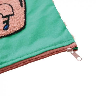 Olya オリヤ Fluffy Flat Pouch Elephant 710012
