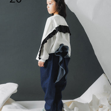 ★入荷済み★2026AW★nunuforme ヌヌフォルム リボンパンツ one-Wash 20-nf26-629-015