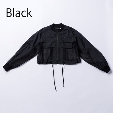 ★入荷済み★2026SS★nunuforme ヌヌフォルム メッシュショートジャケット Black 20-nf25-135-261