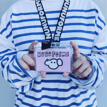 ★BASIC★nunuforme ヌヌフォルム inuinu ネックストラップ WhitexBlack nf24-strap
