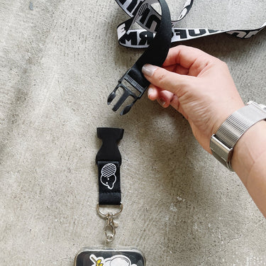 ★BASIC★nunuforme ヌヌフォルム inuinu ネックストラップ WhitexBlack nf24-strap
