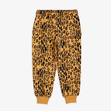 ★BASIC★mini rodini ミニロディーニ Basic leopard sweatpants Beige