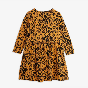 ★BASIC★mini rodini ミニロディーニ Basic leopard ls dress TENCEL™ Beige