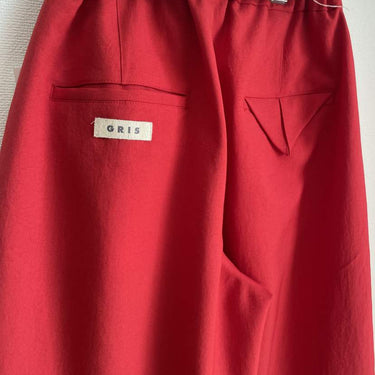 ★入荷済み★2026SS★GRIS グリ Barrel pants RED GR26SS-PT008