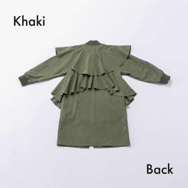 ★入荷済み★2026AW★nunuforme ヌヌフォルム ランダム フリル ジャンパー Khaki 22-nf26-499-025