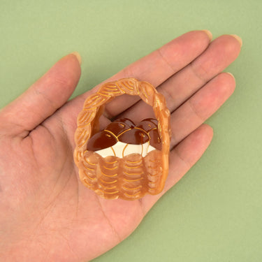 Coucou Suzette ククシュゼット Mushroom Basket Hair Claw きのこバスケット ヘアクリップ