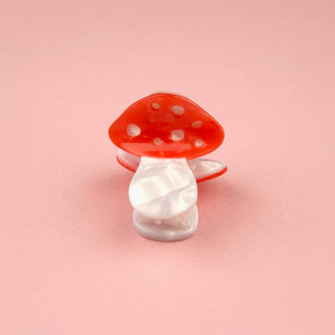 Coucou Suzette ククシュゼット Mushroom Mini Hair Claw マッシュルーム ミニヘアクリップ