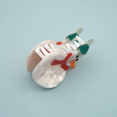 Coucou Suzette ククシュゼット Snowman Hair Claw スノーマン ヘアクリップ