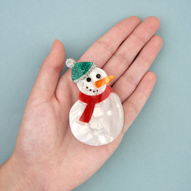 Coucou Suzette ククシュゼット Snowman Hair Claw スノーマン ヘアクリップ
