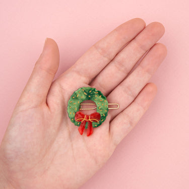 Coucou Suzette ククシュゼット Christmas Wreath Hair Clip クリスマスリース ヘアクリップ