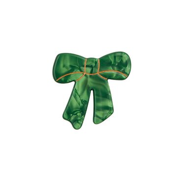 Coucou Suzette ククシュゼット Green Ribbon Hair Clip グリーンリボン ヘアクリップ