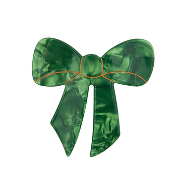 Coucou Suzette ククシュゼット Green Ribbon French Barrette グリーンリボンバレッタ