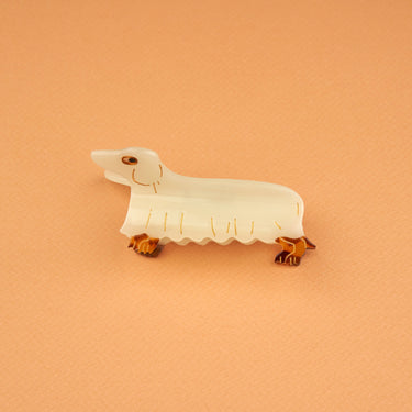Coucou Suzette ククシュゼット Ghost Dachshund Hair Claw ゴーストダックスフントヘアクリップ