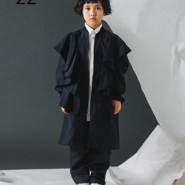 ★入荷済み★2026AW★nunuforme ヌヌフォルム ランダム フリル ジャンパー Black 22-nf26-499-025