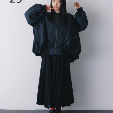 ★入荷済み★2026AW★nunuforme ヌヌフォルム バルーンジャケット Black 23-nf26-130-033