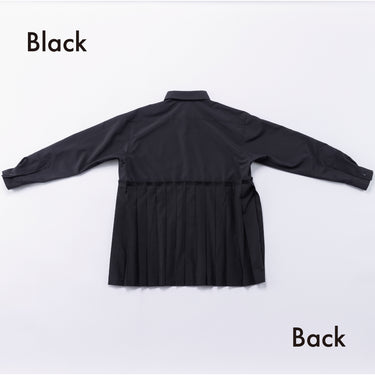 ★入荷済み★2026AW★nunuforme ヌヌフォルム プリーツシャツ Black Adult 24-nf26-553-034