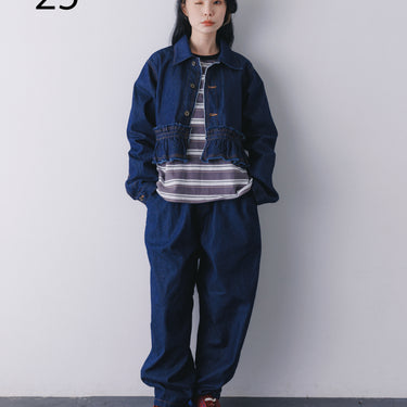 ★入荷済み★2026AW★nunuforme ヌヌフォルム フリルデニムジャケット one-Wash 25-nf26-131-038