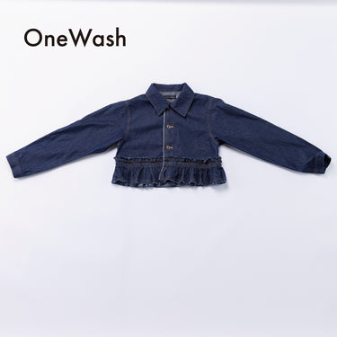 ★入荷済み★2026AW★nunuforme ヌヌフォルム フリルデニムジャケット one-Wash 25-nf26-131-038