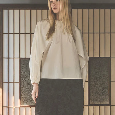 ★2026AW★STELLA CIFFON ステラシフォン Water repellent frills blouse ST1-26403