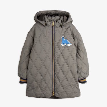 ★Chapter2★2025AW★mini rodini ミニロディーニ Dino patch quilted parka Grey