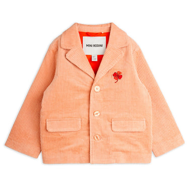 ★Chapter1★2025AW★mini rodini ミニロディーニ Clover emb corduroy blazer Pink