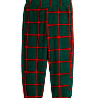★Chapter1★2025AW★mini rodini ミニロディーニ BionicPlaid aop fleece trousers Green