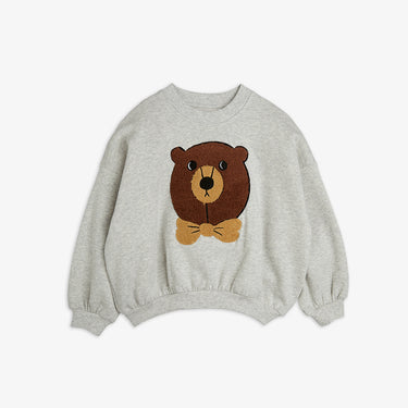 ★Chapter2★2025AW★mini rodini ミニロディーニ Bear chenille sweatshirt Grey melange