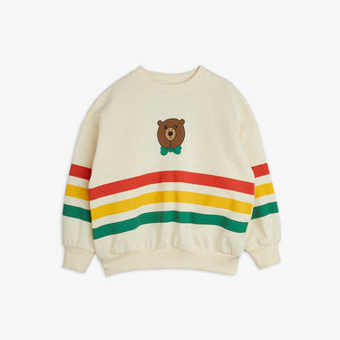 ★Chapter2★2025AW★mini rodini ミニロディーニ Bear stripe sweatshirt Offwhite