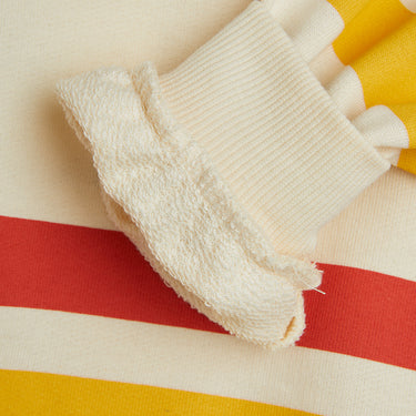 ★Chapter2★2025AW★mini rodini ミニロディーニ Bear stripe sweatshirt Offwhite