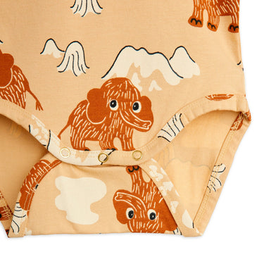 ★Chapter1★2025AW★mini rodini ミニロディーニ Mammoth aop baby set Beige