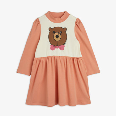 ★Chapter2★2025AW★mini rodini ミニロディーニ Bear sp ls dress Pink