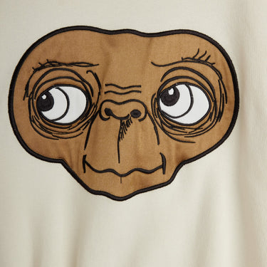 ★E.T. PHONE 2026SS collection★mini rodini ミニロディーニ E.T application sweatshirt Offwhite