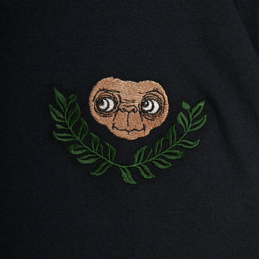 ★E.T. PHONE 2026SS collection★mini rodini ミニロディーニ E.T emb ss tee Black