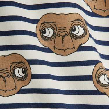 ★E.T. PHONE 2026SS collection★mini rodini ミニロディーニ E.T stripe aop ss tee Multi