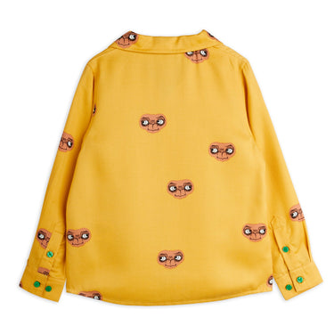 ★E.T. PHONE 2026SS collection★mini rodini ミニロディーニ E.T aop woven ls shirt Yellow