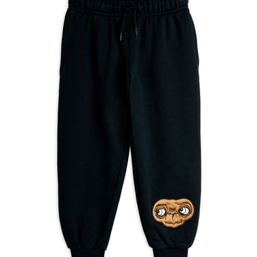 ★E.T. PHONE 2026SS collection★mini rodini ミニロディーニ E.T application sweatpants Black