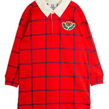★E.T. PHONE 2026SS collection★mini rodini ミニロディーニ E.T patch rugby dress Red