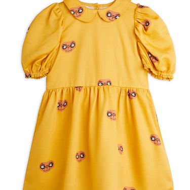 ★E.T. PHONE 2026SS collection★mini rodini ミニロディーニ E.T aop woven ss dress Yellow