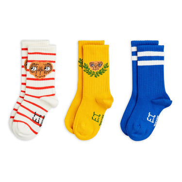 ★E.T. PHONE 2026SS collection★mini rodini ミニロディーニ E.T 3-pack socks Multi